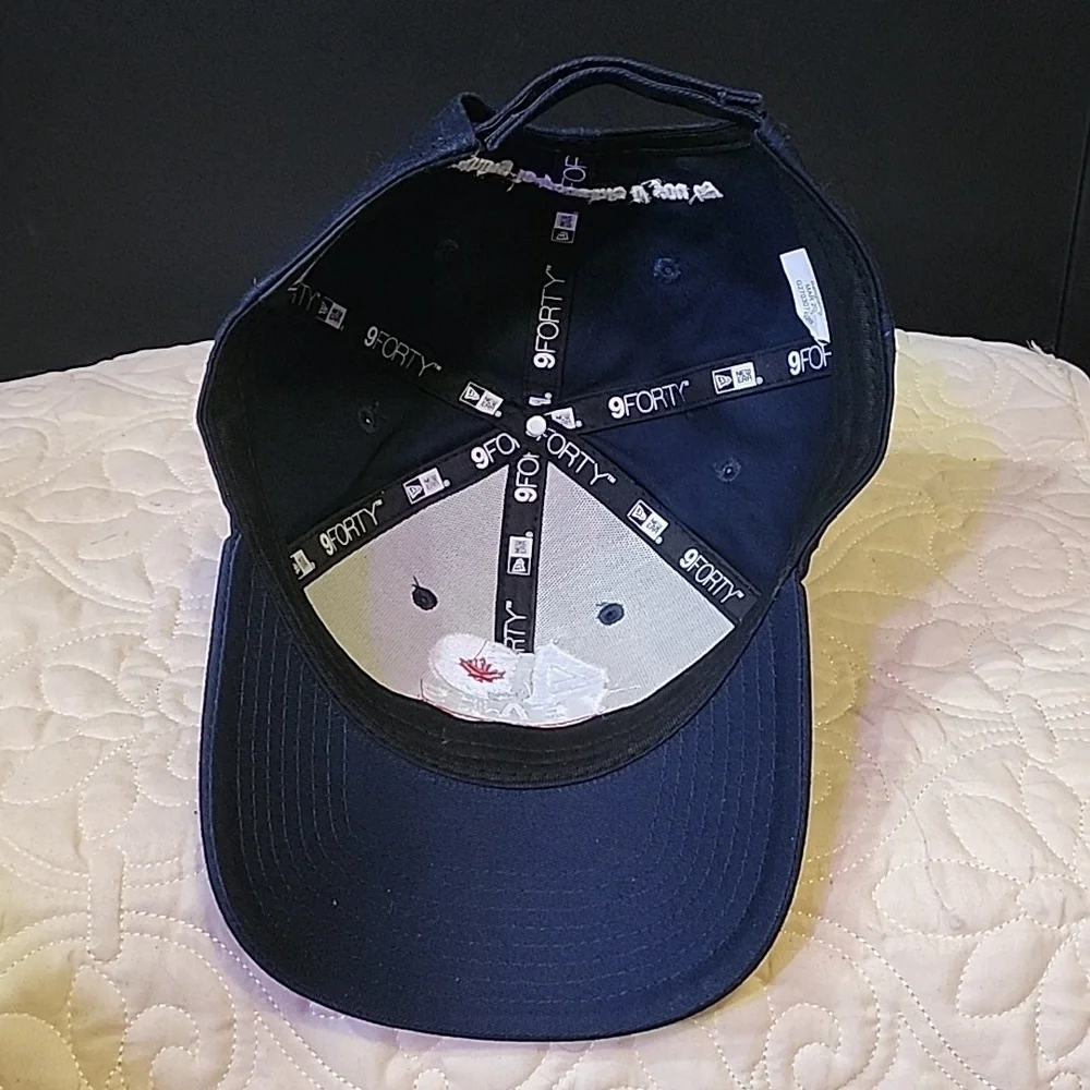New Era Navy Terry Fix 40 Years Marathon of Hope Cap NWOT - Picture 5 of 5